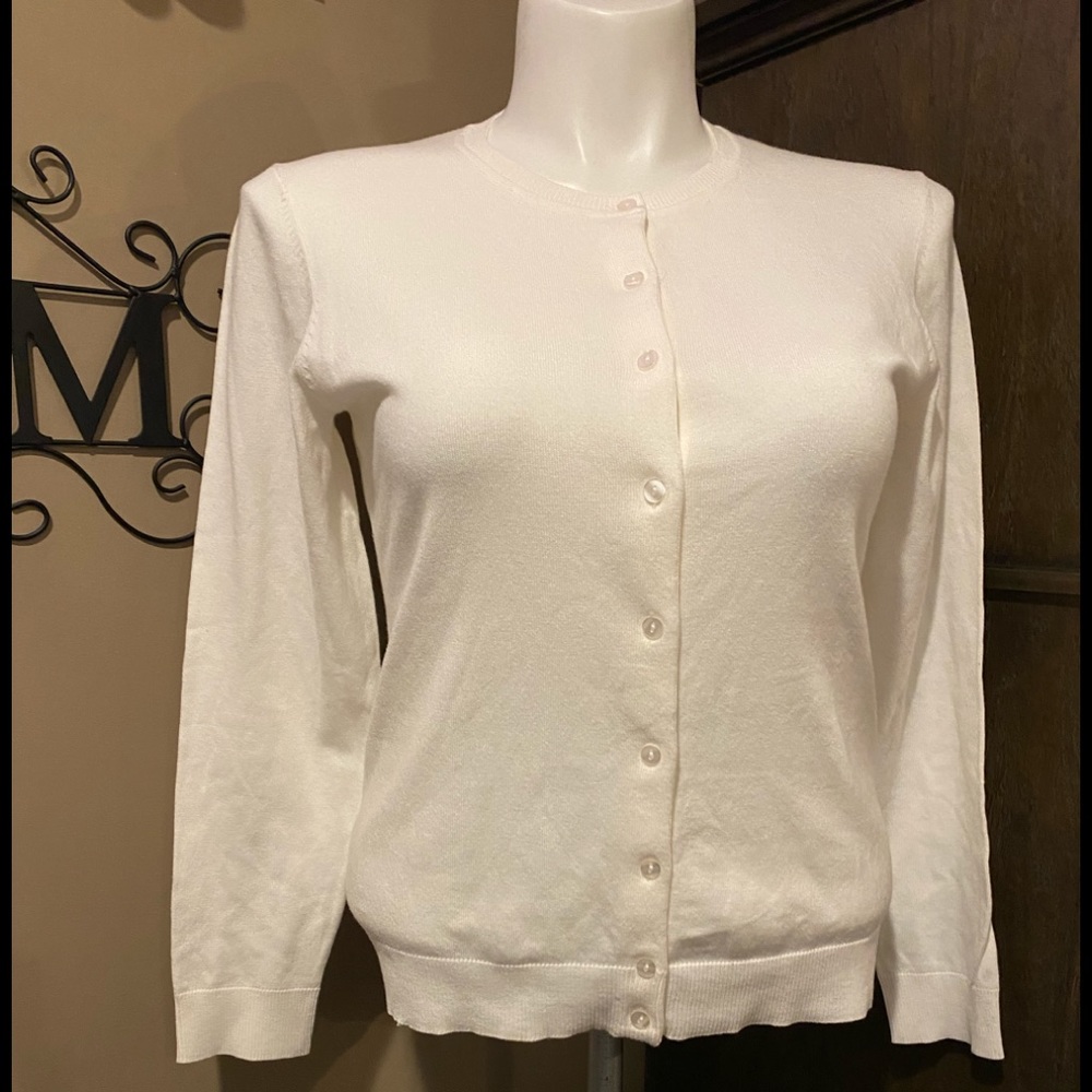 Karen Scott Button Down Sweater